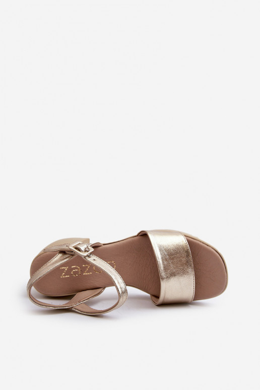 Zazoo 40386 Pealiste omad Pealistesandaalid Klockis Kuldset värvi Zazoo 40386 Pealiste omad Pealistesandaalid Klockis Kuldset värvi