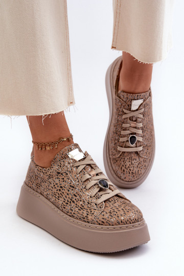 Pealhk spordijalatsid platvormiga Sellel onciejka 06191-10 beeži värvi