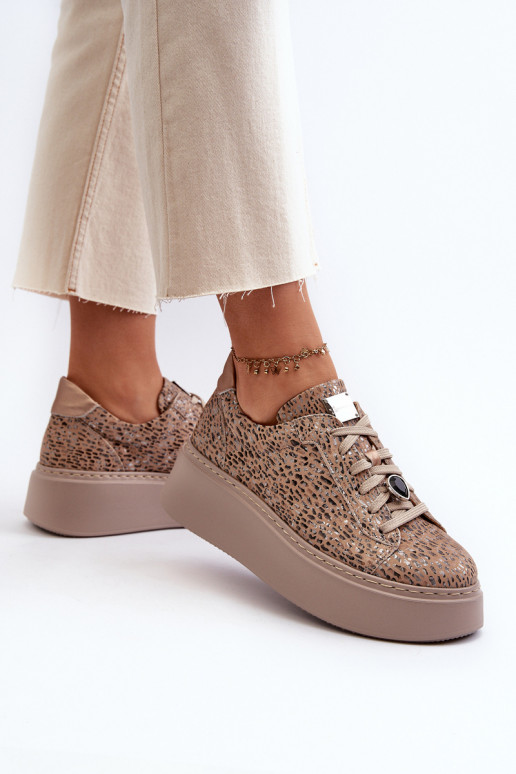 Pealhk spordijalatsid platvormiga Sellel onciejka 06191-10 beeži värvi