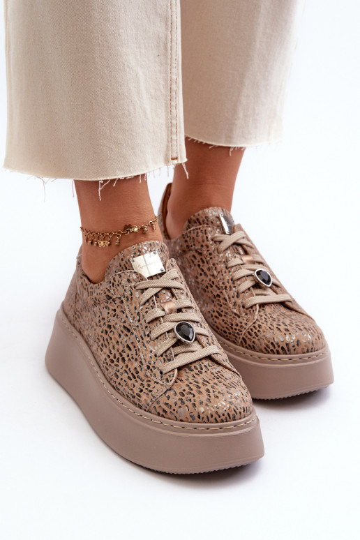 Pealhk spordijalatsid platvormiga Sellel onciejka 06191-10 beeži värvi