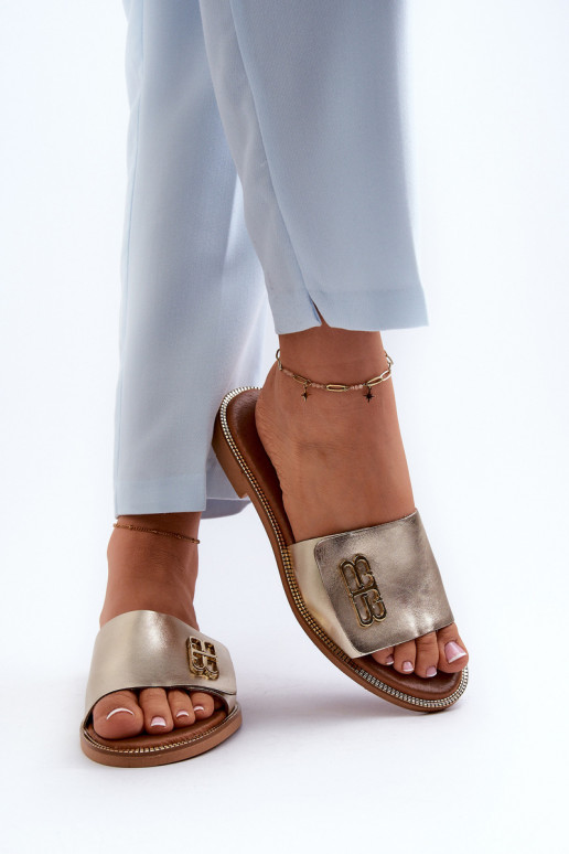 Zazoo 40384 Elegantsed Plätud naturaalsest nahast Pealiste omad Kuldset värvi Zazoo 40384 Elegantsed Plätud naturaalsest nahast Pealiste omad Kuldset värvi