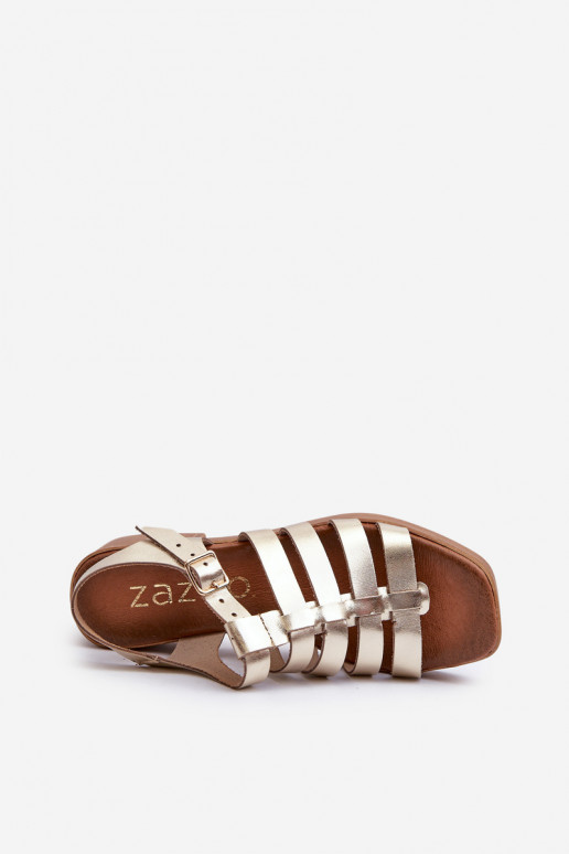 Zazoo 40410 Pealistesandaalid Pealiste omad Kuldset värvi