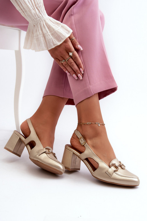 Pealistesandaalid Sellel onciejka 06419-25 Kuldset värvi Pealistesandaalid Sellel onciejka 06419-25 Kuldset värvi