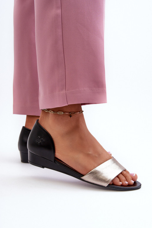 Pealistesandaalid Sellel onciejka 1971-67 Must-Kuldset värvi Pealistesandaalid Sellel onciejka 1971-67 Must-Kuldset värvi