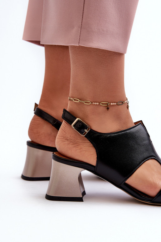 Pealistesandaalid Pealhk kõrge jämeda kontsaga Sellel onciejka 06566-01 msuud Pealistesandaalid Pealhk kõrge jämeda kontsaga Sellel onciejka 06566-01 msuud