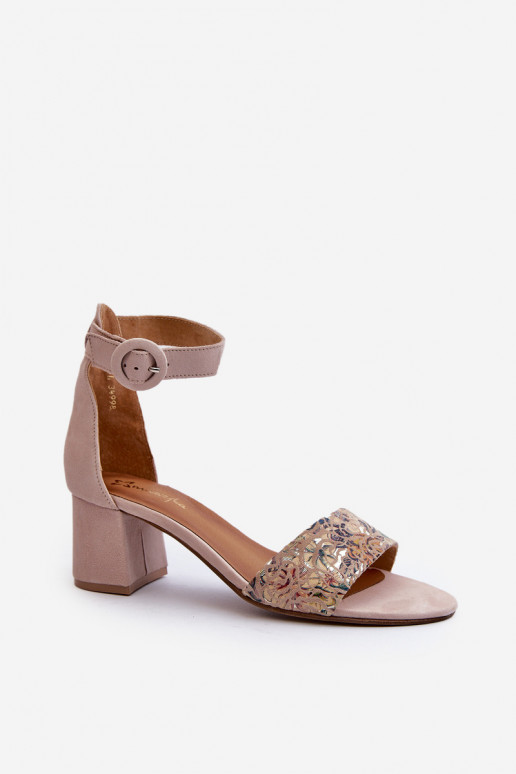 Elegantsed kõrged kontsad Sellel onciejka 04141-49 beeži värvi Elegantsed kõrged kontsad Sellel onciejka 04141-49 beeži värvi