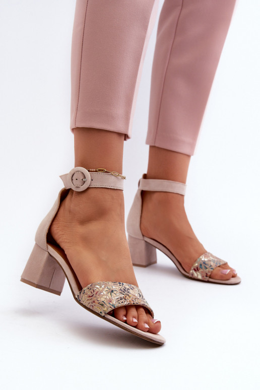 Elegantsed kõrged kontsad Sellel onciejka 04141-49 beeži värvi Elegantsed kõrged kontsad Sellel onciejka 04141-49 beeži värvi