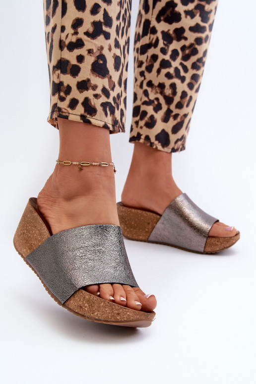 Zazoo 40291 Plätud naturaalsest nahast Pealiste omad Peal Korkosisseym Koturnie halli värvi Zazoo 40291 Plätud naturaalsest nahast Pealiste omad Peal Korkosisseym Koturnie halli värvi