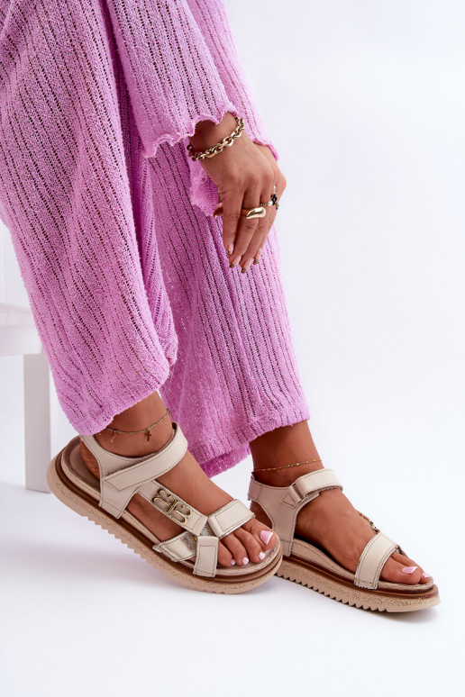 Zazoo 50103 Pealiste omad Pealistesandaalid platvormiga beeži värvi Zazoo 50103 Pealiste omad Pealistesandaalid platvormiga beeži värvi