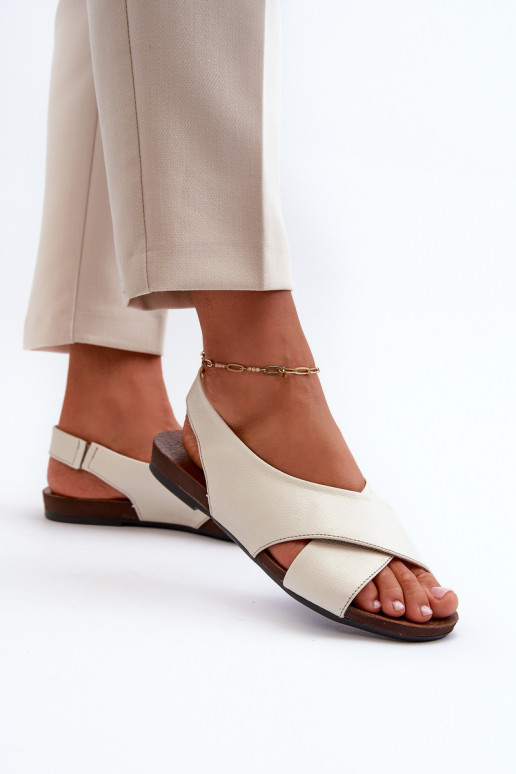 Zazoo 40407 sandaalid Pealhk Pealiste omad Elevandiluu värvi Zazoo 40407 sandaalid Pealhk Pealiste omad Elevandiluu värvi