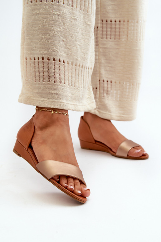 Pealistesandaalid Sellel onciejka 1971-68 pruunid värvi-Kuldset värvi Pealistesandaalid Sellel onciejka 1971-68 pruunid värvi-Kuldset värvi