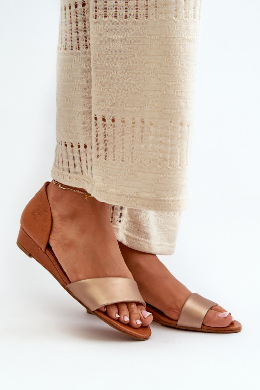 Pealistesandaalid Sellel onciejka 1971-68 pruunid värvi-Kuldset värvi Pealistesandaalid Sellel onciejka 1971-68 pruunid värvi-Kuldset värvi