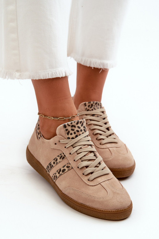 Zazoo N1068 seemisnakhsed Sellel ondal Sneakers tüüpi jalanõud Pealiste omad beeži värvi