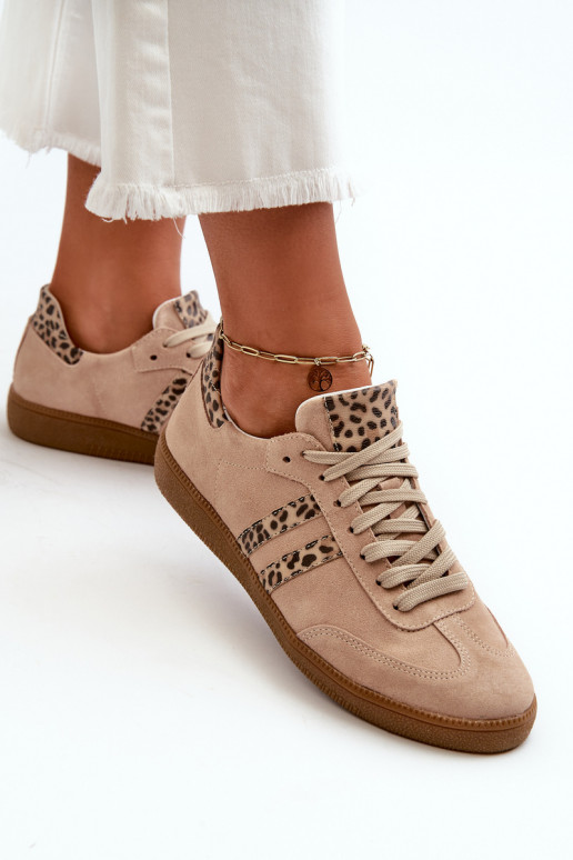 Zazoo N1068 seemisnakhsed Sellel ondal Sneakers tüüpi jalanõud Pealiste omad beeži värvi