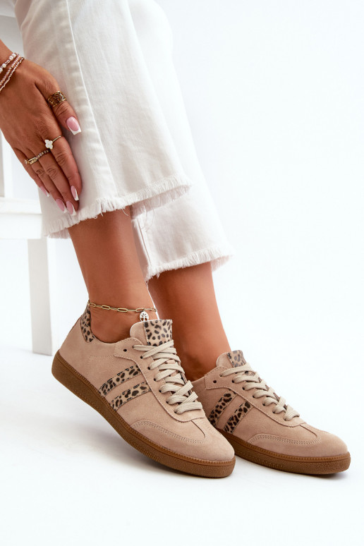 Zazoo N1068 seemisnakhsed Sellel ondal Sneakers tüüpi jalanõud Pealiste omad beeži värvi