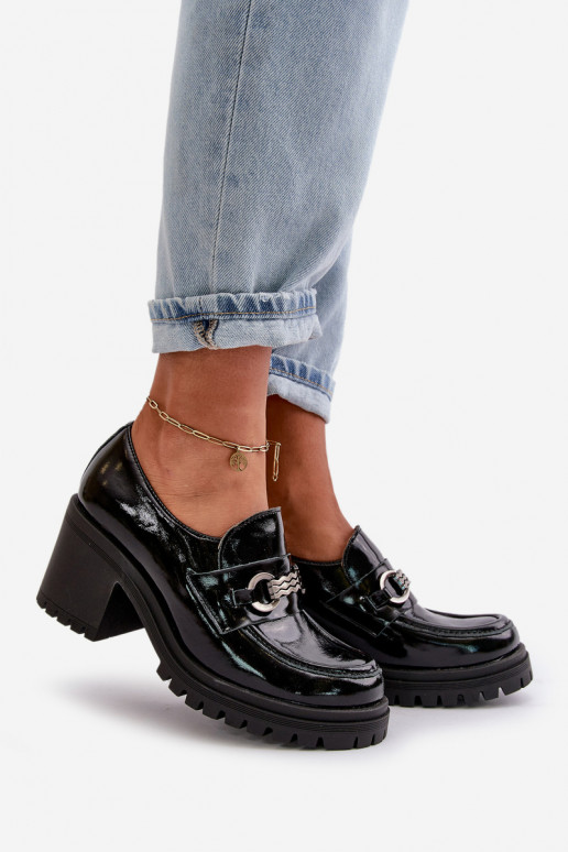 Zazoo 20175 Laque jalatsid Pealiste omad kõrge jämeda kontsaga Pealturaalsest nahast msuud Zazoo 20175 Laque jalatsid Pealiste omad kõrge jämeda kontsaga Pealturaalsest nahast msuud