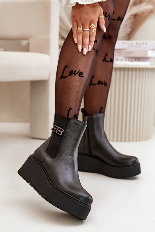 Zazoo 60498 Pealiste poolsaapad Chelsea saapad platvormiga I Koturnie msuud Zazoo 60498 Pealiste poolsaapad Chelsea saapad platvormiga I Koturnie msuud