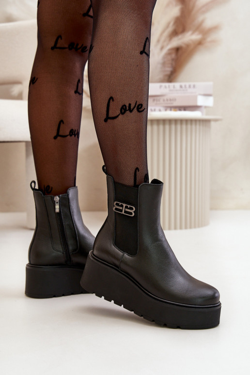 Zazoo 60498 Pealiste poolsaapad Chelsea saapad platvormiga I Koturnie msuud Zazoo 60498 Pealiste poolsaapad Chelsea saapad platvormiga I Koturnie msuud