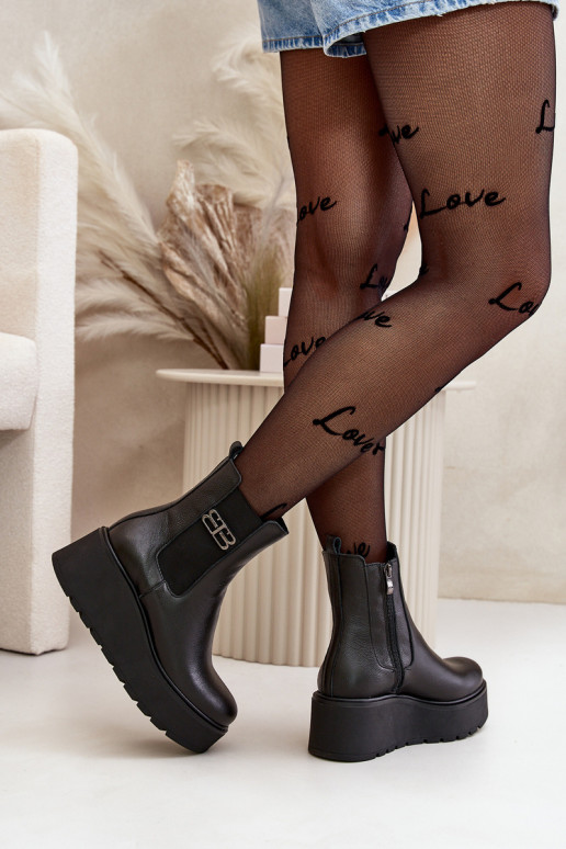 Zazoo 60498 Pealiste poolsaapad Chelsea saapad platvormiga I Koturnie msuud Zazoo 60498 Pealiste poolsaapad Chelsea saapad platvormiga I Koturnie msuud