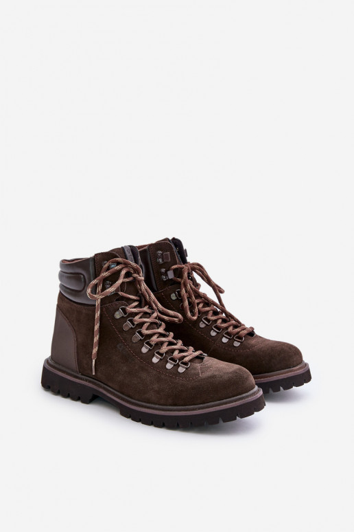 seemisnakhsed voodriga Pealiste poolsaapad jalanõud meeste omad Big Star OO174644 Hi-Poly System pruunid värvi