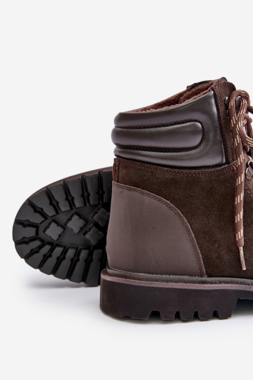 seemisnakhsed voodriga Pealiste poolsaapad jalanõud meeste omad Big Star OO174644 Hi-Poly System pruunid värvi