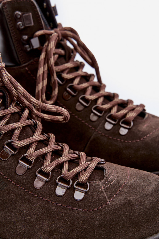 seemisnakhsed voodriga Pealiste poolsaapad jalanõud meeste omad Big Star OO174644 Hi-Poly System pruunid värvi