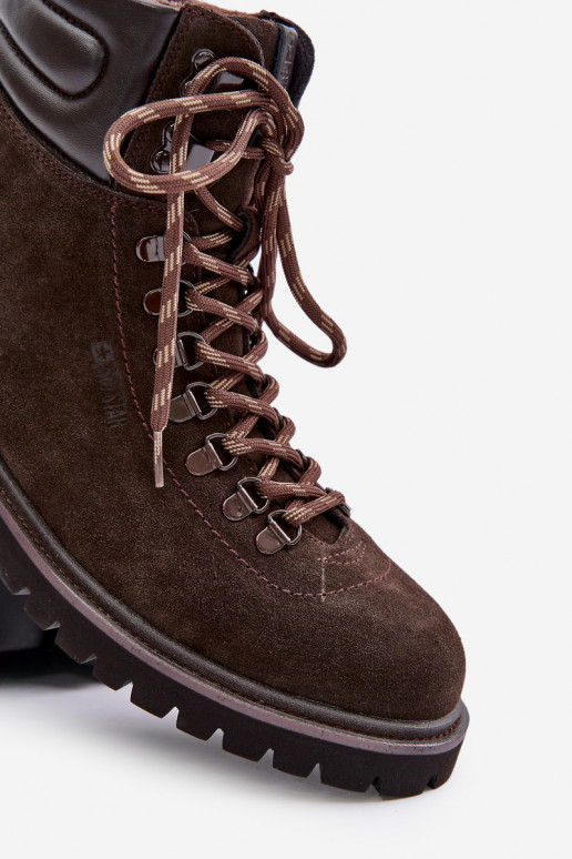 seemisnakhsed voodriga Pealiste poolsaapad jalanõud meeste omad Big Star OO174644 Hi-Poly System pruunid värvi