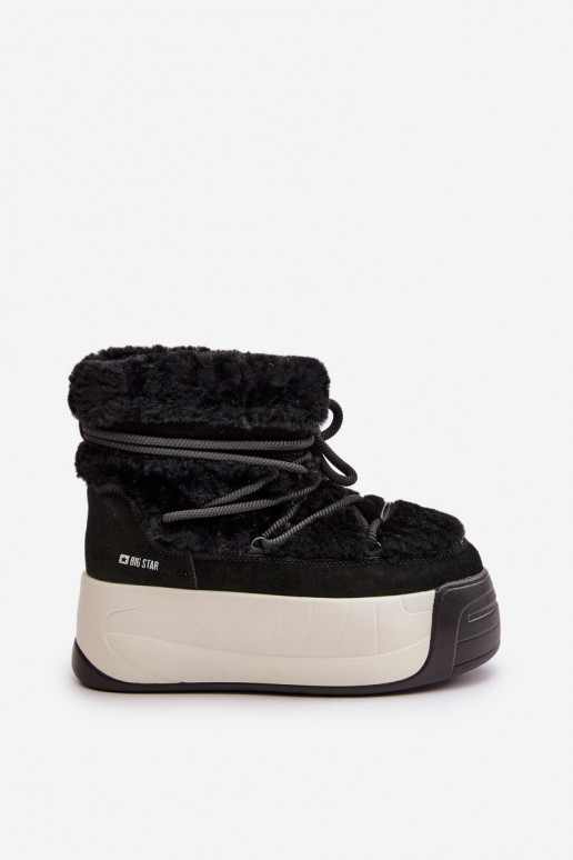 Pealhk nööpidega lumesaapad Pealiste omad Paksu talla peal karusnahaga Big Star OO274A206 msuud