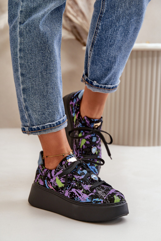 Pealhk spordijalatsid platvormiga Sellel onciejka 06191-05 Violetne värv