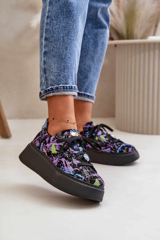 Pealhk spordijalatsid platvormiga Sellel onciejka 06191-05 Violetne värv