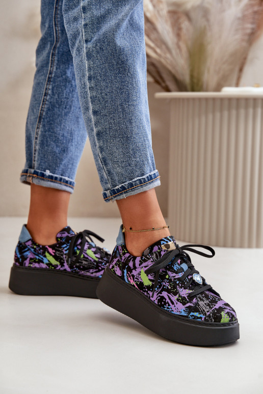 Pealhk spordijalatsid platvormiga Sellel onciejka 06191-05 Violetne värv