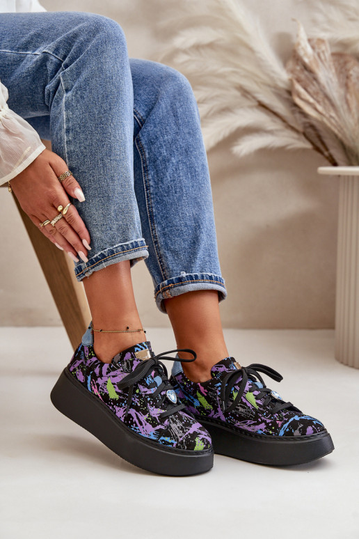 Pealhk spordijalatsid platvormiga Sellel onciejka 06191-05 Violetne värv