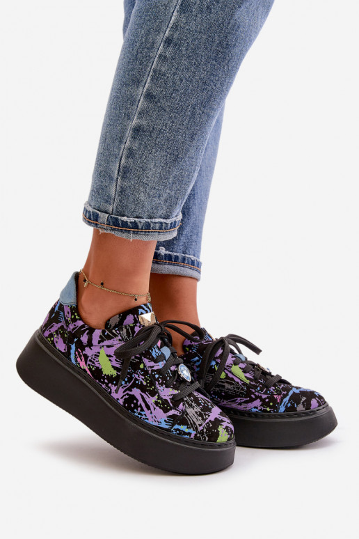 Pealhk spordijalatsid platvormiga Sellel onciejka 06191-05 Violetne värv