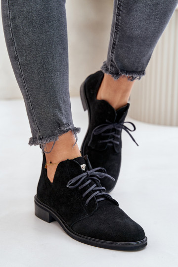 Zazoo 2959 seemisnakhsed jalatsid Oksfordki nööritavad laiade nööridega msuud