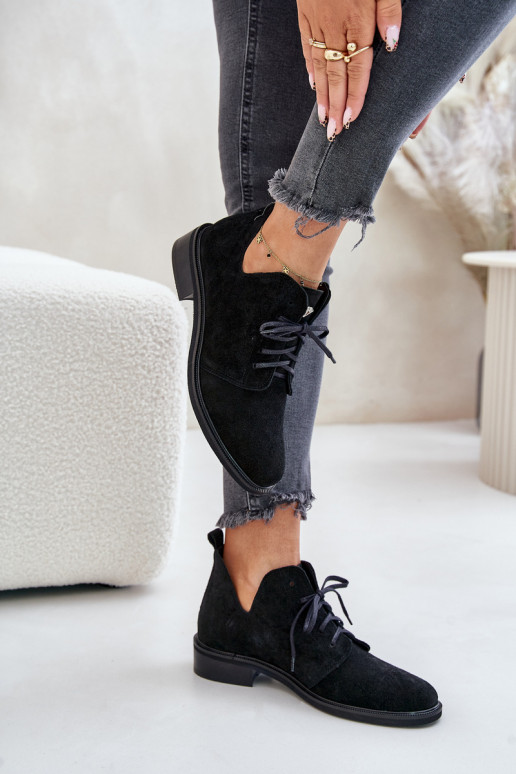 Zazoo 2959 seemisnakhsed jalatsid Oksfordki nööritavad laiade nööridega msuud