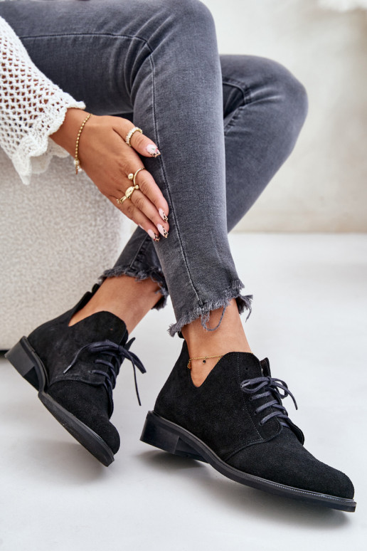 Zazoo 2959 seemisnakhsed jalatsid Oksfordki nööritavad laiade nööridega msuud