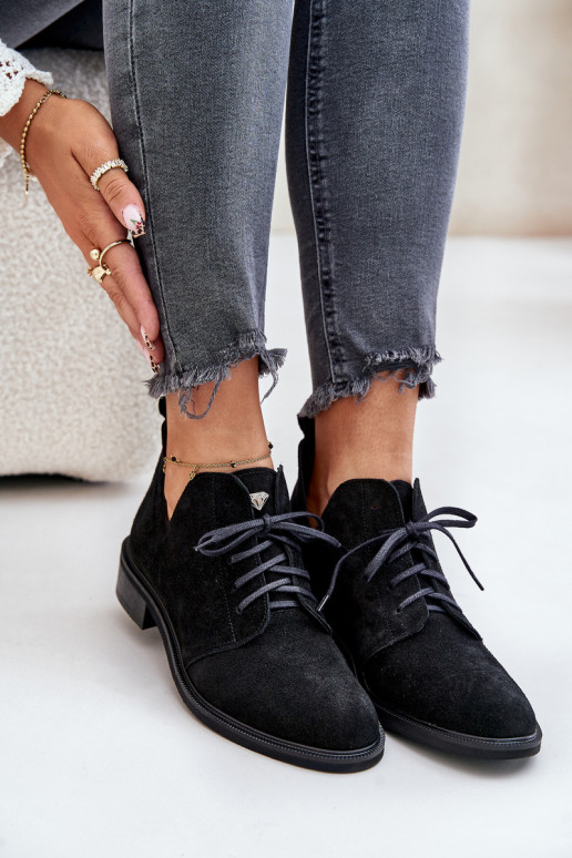 Zazoo 2959 seemisnakhsed jalatsid Oksfordki nööritavad laiade nööridega msuud