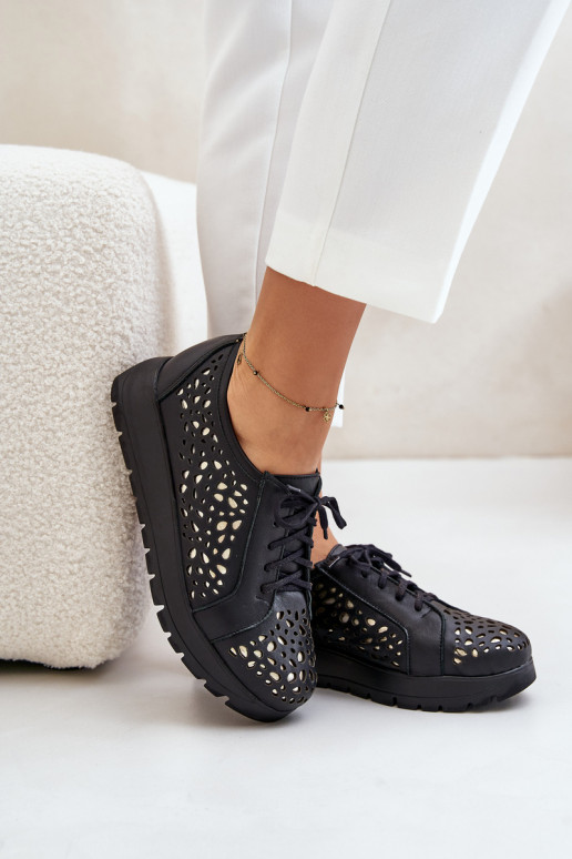 Zazoo 2973 Pealhk jalatsid platvormiga Ažuurse mustriga msuud