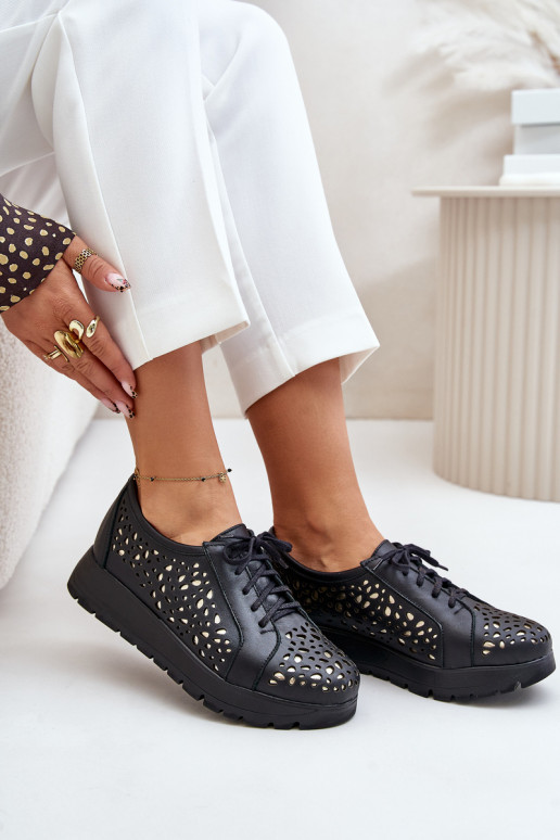 Zazoo 2973 Pealhk jalatsid platvormiga Ažuurse mustriga msuud