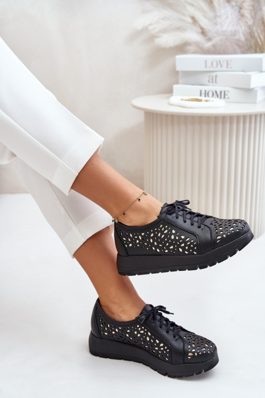 Zazoo 2973 Pealhk jalatsid platvormiga Ažuurse mustriga msuud