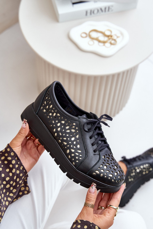 Zazoo 2973 Pealhk jalatsid platvormiga Ažuurse mustriga msuud