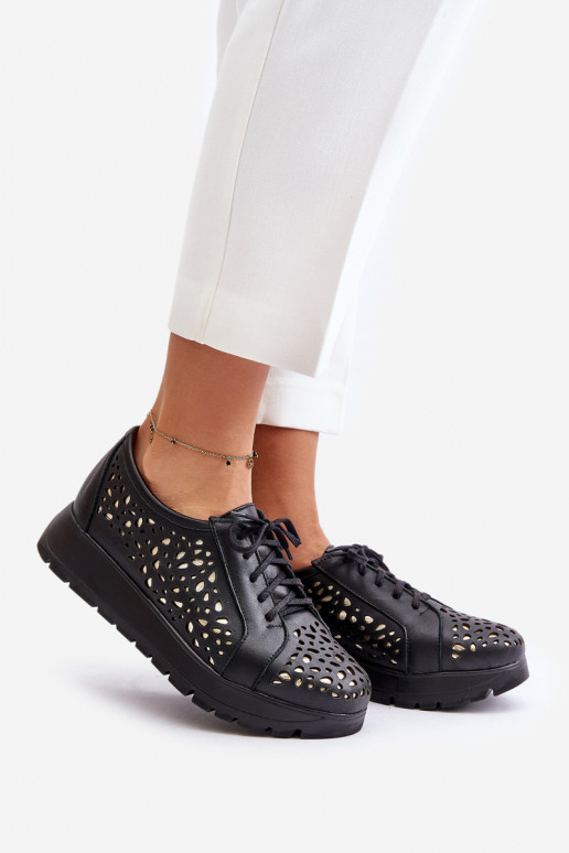 Zazoo 2973 Pealhk jalatsid platvormiga Ažuurse mustriga msuud