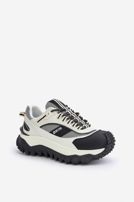 Pealhk Sneakers tüüpi jalanõud Pealiste omad platvormiga Big Star OO274A220 HI-POLY SYSTEM Valget-msuud Pealhk Sneakers tüüpi jalanõud Pealiste omad platvormiga Big Star OO274A220 HI-POLY SYSTEM Valget-msuud