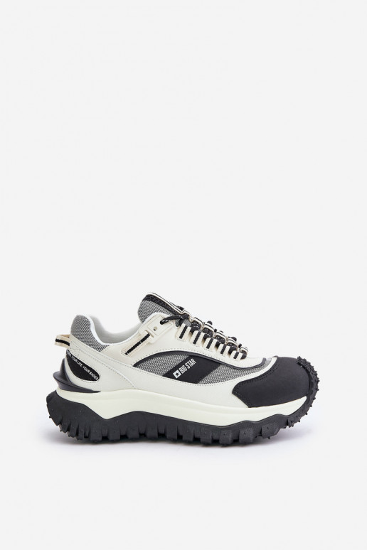 Pealhk Sneakers tüüpi jalanõud Pealiste omad platvormiga Big Star OO274A220 HI-POLY SYSTEM Valget-msuud Pealhk Sneakers tüüpi jalanõud Pealiste omad platvormiga Big Star OO274A220 HI-POLY SYSTEM Valget-msuud