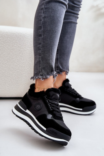 Sneakers tüüpi jalanõud Pealiste omad voodriga platvormiga Big Star OO274A216 msuud 2