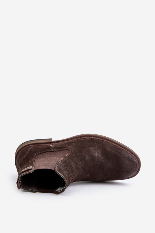 seemisnakhsed stiilsed saapad meeste omad Big Star OO174155 pruunid värvi