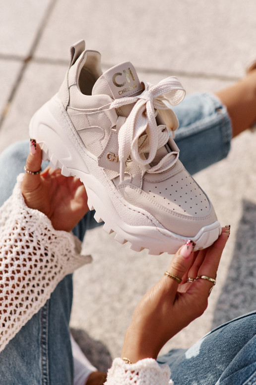 Pealiste omad Pealhk Sneakers tüüpi jalanõud beeži värvi CheBello 4583