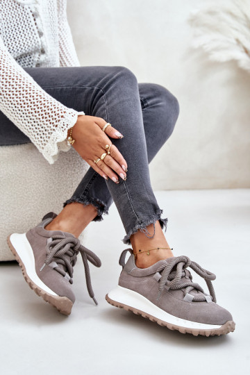 seemisnakhsed Sneakers tüüpi jalanõud Pealiste omadGrubym Paeladm Artiker 54C1465 Halli värvi