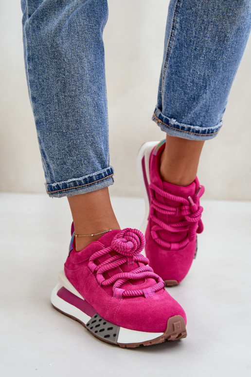 seemisnakhsed Sneakers tüüpi jalanõud Pealiste omad platvormigaGrubym Paeladm Artiker 55C0086 tumeroosad värvi seemisnakhsed Sneakers tüüpi jalanõud Pealiste omad platvormigaGrubym Paeladm Artiker 55C0086 tumeroosad värvi
