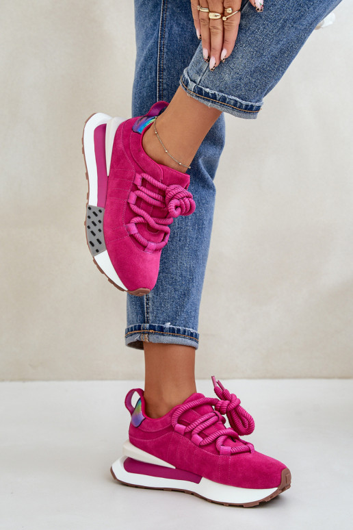 seemisnakhsed Sneakers tüüpi jalanõud Pealiste omad platvormigaGrubym Paeladm Artiker 55C0086 tumeroosad värvi seemisnakhsed Sneakers tüüpi jalanõud Pealiste omad platvormigaGrubym Paeladm Artiker 55C0086 tumeroosad värvi